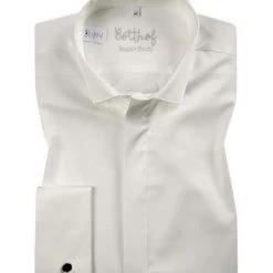 Botthof Hemd Super Body UMA Kent 13-95-07-476/12 Super Body Fit, Popeline, Ecru, Perlmut