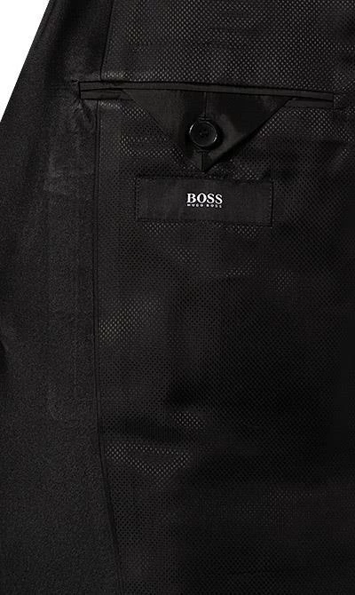 BOSS Smoking 50379909+50379911/001 Smoking Jefron-Ledan, Regular Fit, Schurwolle Super120, Schwarz, Black 8 BOSS Smoking 50379909+50379911/001 Smoking Jefron-Ledan, Regular Fit, Schurwolle Super120, Schwarz, Black – Bild 6