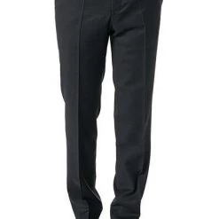 BOSS Hose Lenon1 50380505/001 Regular Fit, Schurwolle, Schwarz meliert, Schwarz