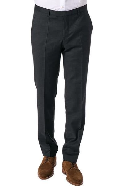 BOSS Hose Lenon1 50380505/001 Regular Fit, Schurwolle, Schwarz meliert, Schwarz 3 BOSS Hose Lenon1 50380505/001 Regular Fit, Schurwolle, Schwarz meliert, Schwarz