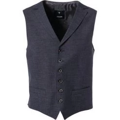 JOOP! Weste JV-04Walt 30008879/420 Schurwolle, Nachtblau meliert, Dunkelblau