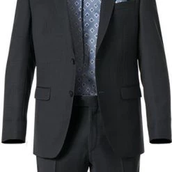 bugatti Anzug Fit Flexcity 793400+788500/99710/280 Modern Fit, Schurwoll-Stretch Flexcity, Anthrazit meliert, Anthrazit -Anzüge & Westen Schritte 287921 norm2