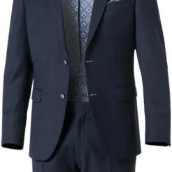 bugatti Anzug Fit Flexcity 793400+788500/99710/380 Modern Fit, Schurwoll-Stretch Flexcity, Dunkelblau meliert, Marine -Anzüge & Westen Schritte 287923 norm2