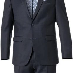bugatti Anzug Fit Flexcity 793400+788500/99710/390 Modern Fit, Schurwoll-Stretch Flexcity, Nachtblau meliert, Nachtblau -Anzüge & Westen Schritte 287926 norm2