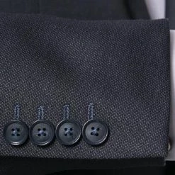 bugatti Anzug Fit Flexcity 793400+788500/99710/390 Modern Fit, Schurwoll-Stretch Flexcity, Nachtblau meliert, Nachtblau -Anzüge & Westen Schritte 287926 norm4