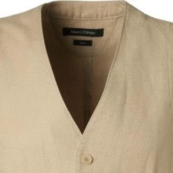 Marc O'Polo Weste 823 0175 81008/705 Slim Fit, Baumwolle-Leinen, Beige, Sand -Anzüge & Westen Schritte 288311 norm3