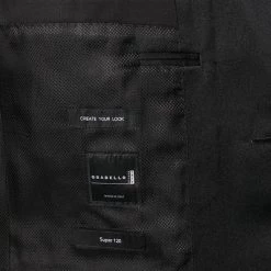 BOSS Smoking 50379895+50375814/001 Smoking Halwod-Glan, Schurwolle Super120 GUABELLO, Schwarz -Anzüge & Westen Schritte 288359 norm6