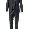 CG Anzug 40/016N0/423732+433103+441023/83 Anzug mit Weste, Slim Fit, Schurwolle, Anthrazit -Anzüge & Westen Schritte 288367 norm