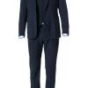 Windsor Anzug Mattino 30009900+9901+10507/410 Anzug Mattino-Sondrisi mit Weste, Schurwolle, Navy, Dunkelblau