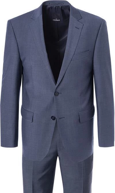 Daniel Hechter Anzug 40300+40350/100107/620 Regular Fit, Schurwolle, Rauchblau, Stahlblau 4 Daniel Hechter Anzug 40300+40350/100107/620 Regular Fit, Schurwolle, Rauchblau, Stahlblau – Bild 2