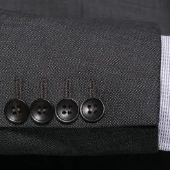 Carl Gross Anzug 50/042S0/323022+332023/82 Modern Fit, Schurwolle Super110 REDA, Anthrazit, Grau -Anzüge & Westen Schritte 291875 norm4