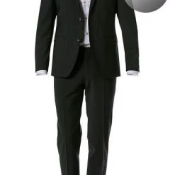 Pierre Cardin Anzug 52261+72240/810/55801/2000 Regular Fit, Schurwoll-Stretch Futureflex, Schwarz