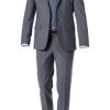 Daniel Hechter Anzug 40201+40250/100105/920 Modern Fit, Schurwoll-Stretch, Grau meliert, Grau -Anzüge & Westen Schritte 293162 norm
