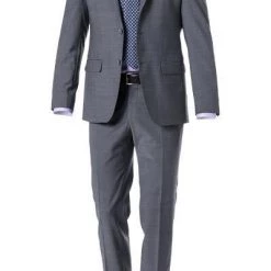 Daniel Hechter Anzug 40201+40250/100105/920 Modern Fit, Schurwoll-Stretch, Grau meliert, Grau