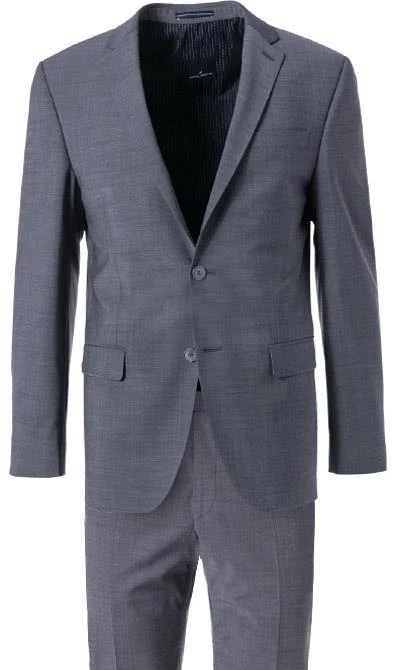 Daniel Hechter Anzug 40201+40250/100105/920 Modern Fit, Schurwoll-Stretch, Grau meliert, Grau 4 Daniel Hechter Anzug 40201+40250/100105/920 Modern Fit, Schurwoll-Stretch, Grau meliert, Grau – Bild 2
