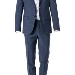 Daniel Hechter Anzug 40201+40250/100105/670 Modern Fit, Schurwoll-Stretch, Dunkelblau meliert, Dunkelblau