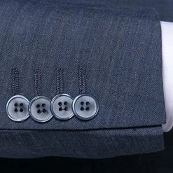 Daniel Hechter Anzug 40201+40250/100105/670 Modern Fit, Schurwoll-Stretch, Dunkelblau meliert, Dunkelblau -Anzüge & Westen Schritte 293163 norm4