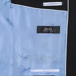 DIGEL Anzug 99832/120033+116062+160008/10 Anzug mit Weste, Modern Fit, Schurwolle Super100 Marzotto, Schwarz -Anzüge & Westen Schritte 296843 norm5