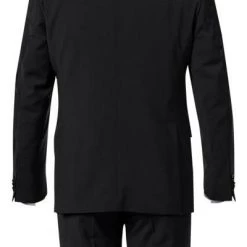 DIGEL Anzug 99832/120033+116062+160008/10 Anzug mit Weste, Modern Fit, Schurwolle Super100 Marzotto, Schwarz -Anzüge & Westen Schritte 296843 norm6