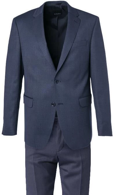 DIGEL Anzug Modern Fit 99602/121058+111066/22 Schurwolle, Rauchblau, Blau 4 DIGEL Anzug Modern Fit 99602/121058+111066/22 Schurwolle, Rauchblau, Blau – Bild 2