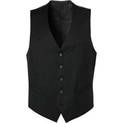 DIGEL Weste Modern Fit Dan 99656/160008/10 Schurwolle REDA, Schwarz 3 DIGEL Weste Modern Fit Dan 99656/160008/10 Schurwolle REDA, Schwarz