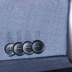 DIGEL Anzug Modern Fit 99653/120033+116062/28 Schurwolle Super110 REDA, Blau meliert, Hellblau -Anzüge & Westen Schritte 298911 norm4