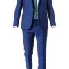 DIGEL Anzug Slim Fit 99832/128001+110030/28 Schurwolle Super100, Royalblau meliert, Blau -Anzüge & Westen Schritte 298915 norm