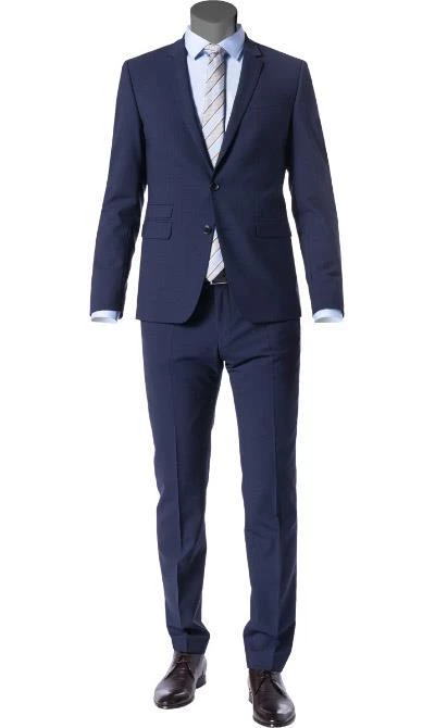 DIGEL Anzug Extra Slim Fit 99849/120108+110049/24 Schurwoll-Stretch, Dunkelblau 3 DIGEL Anzug Extra Slim Fit 99849/120108+110049/24 Schurwoll-Stretch, Dunkelblau