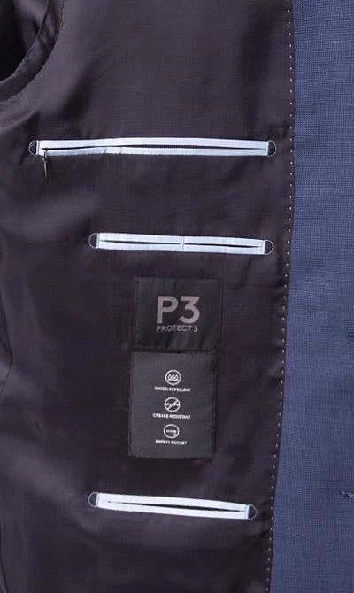 DIGEL Anzug Comfort Fit 99601/121016+111066/24 Schurwoll-Stretch, Blau meliert, Blau 7 DIGEL Anzug Comfort Fit 99601/121016+111066/24 Schurwoll-Stretch, Blau meliert, Blau – Bild 5