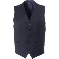 Daniel Hechter Weste 40160/100108/680 Shape Fit, Schurwolle, Navy, Blau