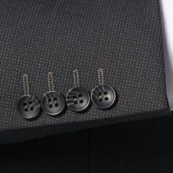 Carl Gross Anzug 60-045N1/323022+23/82 Modern Fit, Schurwolle Super110, Anthrazit, Graphit -Anzüge & Westen Schritte 301559 norm4