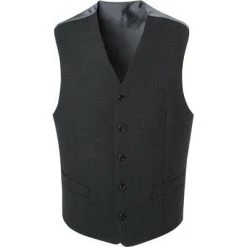 DIGEL Weste Comfort Fit Livorno 99976/161010/40 Schurwolle, Anthrazit