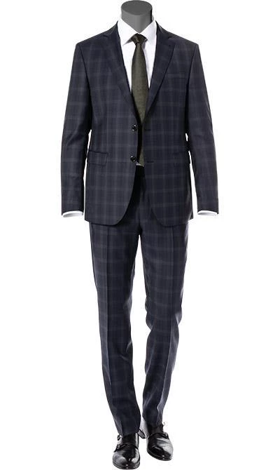 JOOP! Anzug Finch-Brad 30012708+17/401 Modern Fit, Schurwolle, Nachtblau kariert, Nachtblau 3 JOOP! Anzug Finch-Brad 30012708+17/401 Modern Fit, Schurwolle, Nachtblau kariert, Nachtblau