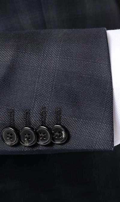 JOOP! Anzug Finch-Brad 30012708+17/401 Modern Fit, Schurwolle, Nachtblau kariert, Nachtblau 6 JOOP! Anzug Finch-Brad 30012708+17/401 Modern Fit, Schurwolle, Nachtblau kariert, Nachtblau – Bild 4