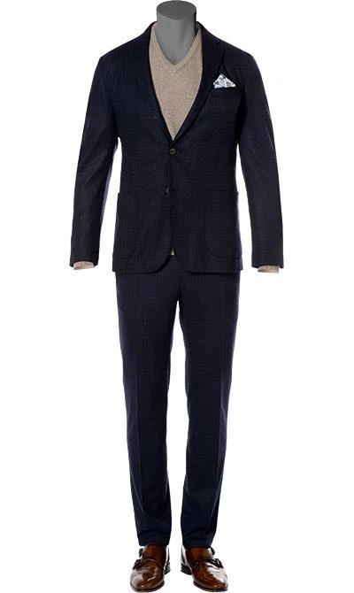 Windsor Anzug Gero+Santio 30011468+30012445/401 Anzug Gero-Santio, Schurwolle, Navy, Nachtblau 3 Windsor Anzug Gero+Santio 30011468+30012445/401 Anzug Gero-Santio, Schurwolle, Navy, Nachtblau