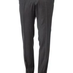 Carl Gross Hose Flann 70-061S0/338333/83 Sharp Fit, Schurwolle, Anthrazit meliert, Anthrazit