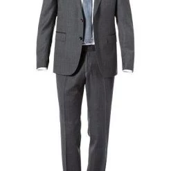 Carl Gross Anzug 70-061S0/325012+338333/83 Sharp Fit, Schurwolle, Dunkelgrau meliert, Anthrazit