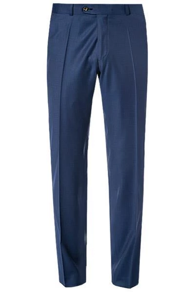 Carl Gross Hose Flann 70-061S/338333/63 Sharp Fit, Schurwolle, Blau meliert, Dunkelblau 4 Carl Gross Hose Flann 70-061S/338333/63 Sharp Fit, Schurwolle, Blau meliert, Dunkelblau – Bild 2