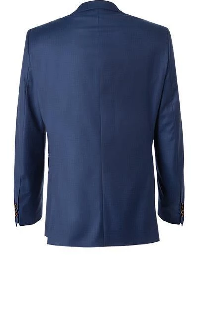 Carl Gross Anzug 70-061S0/325012+338333/63 Sharp Fit, Schurwolle, Saphirblau meliert, Dunkelblau 5 Carl Gross Anzug 70-061S0/325012+338333/63 Sharp Fit, Schurwolle, Saphirblau meliert, Dunkelblau – Bild 3