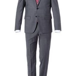 Daniel Hechter Anzug 40202+40252/100110/940 Modern Fit, Schurwolle klimaregulierend, Grau meliert, Grau