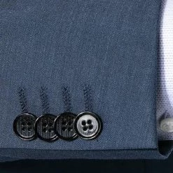 Daniel Hechter Anzug 40202+40252/100110/670 Modern Fit, Schurwolle klimaregulierend, Indigo meliert, Nachtblau -Anzüge & Westen Schritte 309518 norm4