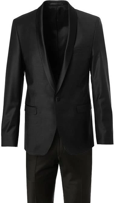 KARL LAGERFELD Anzug 155225+ 255025/10/500096/990 Smoking, Schurwoll-Stretch, Schwarz 4 KARL LAGERFELD Anzug 155225+ 255025/10/500096/990 Smoking, Schurwoll-Stretch, Schwarz – Bild 2