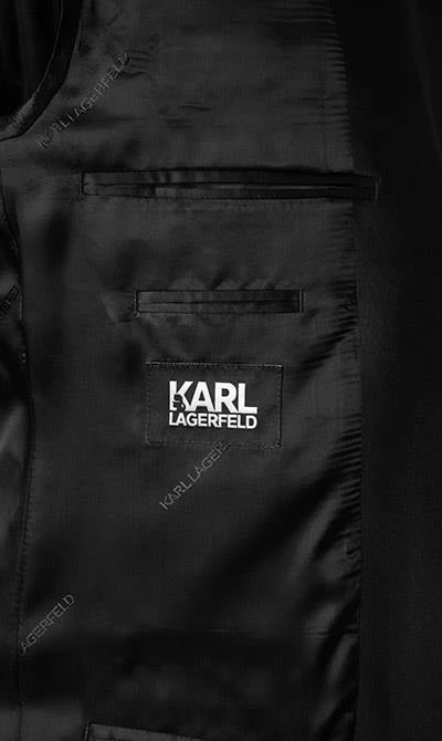 KARL LAGERFELD Anzug 155225+ 255025/10/500096/990 Smoking, Schurwoll-Stretch, Schwarz 7 KARL LAGERFELD Anzug 155225+ 255025/10/500096/990 Smoking, Schurwoll-Stretch, Schwarz – Bild 5