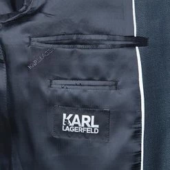 KARL LAGERFELD Anzug 155200+255001/10/500094/690 Schurwolle, Dunkelblau meliert, Blau-grau -Anzüge & Westen Schritte 309706 norm5