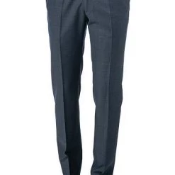 KARL LAGERFELD Hose 255001/10/500094/690 Schurwolle, Dunkelblau meliert, Blau-grau