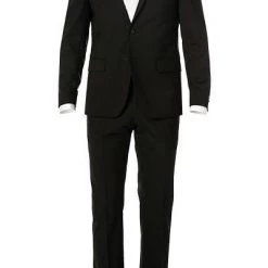 KARL LAGERFELD Anzug 155200+255001/10/500099/990 Schurwoll-Stretch, Schwarz