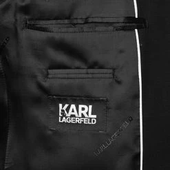 KARL LAGERFELD Anzug 155200+255001/10/500099/990 Schurwoll-Stretch, Schwarz -Anzüge & Westen Schritte 309713 norm5