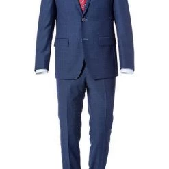 Daniel Hechter Anzug 40303+40353/100113/660 Regular Fit, Schurwolle, Blau meliert, Blau