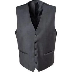 Carl Gross Weste Stan 70-060N0/343113/82 Modern Fit, Schurwolle, Dunkelgrau, Anthrazit