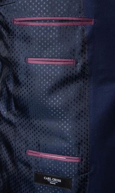 Carl Gross Anzug 70-060N0/323022+332023+343113/63 Anzug mit Weste, Modern Fit, Schurwolle, Dunkelblau, Marine 8 Carl Gross Anzug 70-060N0/323022+332023+343113/63 Anzug mit Weste, Modern Fit, Schurwolle, Dunkelblau, Marine – Bild 6